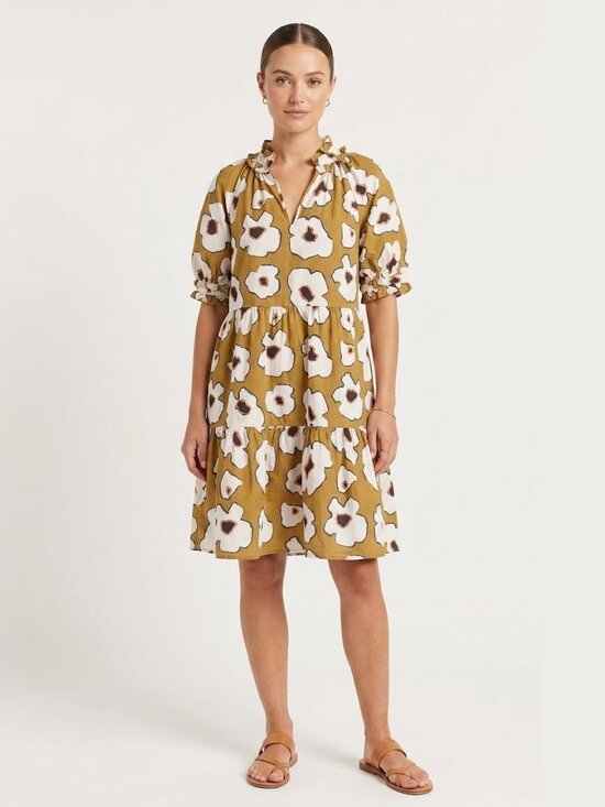 CROSBY by Mollie Burch Dresses & Skirts - CROSBY by Mollie Burch Isabelle Meadow Floral Knee Length Short tier Swing Dress